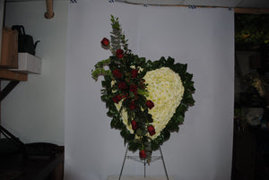 White & Red Heart