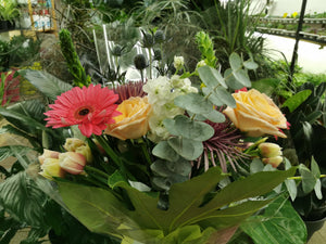 Mixed bouquets of flowers